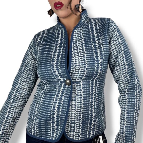 New with tags TRIMDIN Artisan crafted reversible tie-dye jacket - Picture 14 of 17